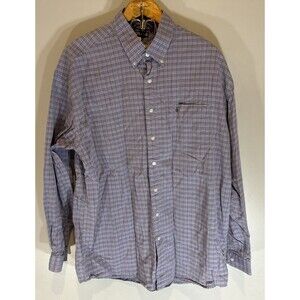 Stetson Long Sleeve Button down Plaid Shirt 2XL